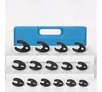 Set di 19 chiavi a zampa di gallina, 1/2 in 3/8", dimensioni 8 mm-32 mm, chiave a dado svasato