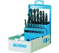Set di 19 e 25 punte HSS corte rettificate in scatola di metallo
