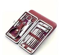 Set di 19 Pezzi In Acciaio Inox Per La Cura Personale delle Unghie Bellezza E L'Arte Della Manicura, Strumento Per Le Unghie Con Lussuoso Custodia Da Viaggio