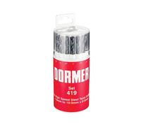 Set Di 19 Punte HSS Metriche Dormer A191 No.419 1.0-10.0 X 0.5Mm DORSET419