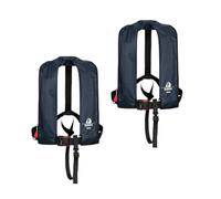 Set di 2 12skipper giubbotto di salvataggio automatico 165N ISO, blu navy