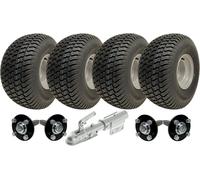 Set di 2 - 20x10.00-8 4ply P332 GRASS su 4/100 e mozzo e perno 4/100 M12stud