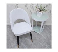 Set di 2/4/6 coprisedia curvi per sedie da pranzo, elasticizzati e lavabili, senza braccioli, design moderno per la protezione dei mobili della sala da pranzo