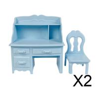 Set di 2-6 scrivanie per bambole in plastica ABS fatte a mano
