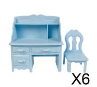 Set di 2-6 scrivanie per bambole in plastica ABS fatte a mano