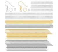 Set di 2 600 orecchini fai da te, chiusura per orecchini, accessori ipoallergenici, tappi per le orecchie, tappi per le orecchie trasparenti, abbigliamento abbinato, set di ganci per le orecchie,