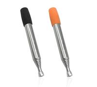 Set di 2 accessori per braciere, braciere, canna fumaria, tubo per telone, avviamento fuoco, pietra focaia in acciaio inox, arancio compatto, asciugacapelli portatile da campeggio (nero, arancione)