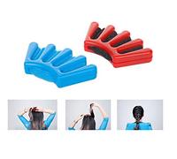 Set di 2 accessori per lo styling dei capelli, accessorio fai-da-te in spugna per intrecciare i capelli, da donna, (blu + rosso)