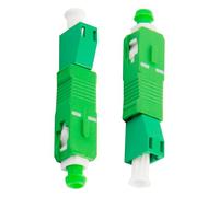 Set di 2 adattatori in fibra ottica SC/APC Maschio a LC/APC Femmina, Connettore in fibra monomodale Simplex Diversi tipi di connettori compatibili con apparecchiature di comunicazione in fibra ottica