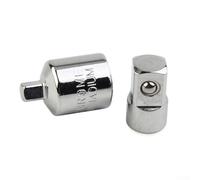 Set di 2 adattatori per chiavi a cricchetto da 1/4 a 1/2 e 1/2 a 1/4 pollici, convertitore in acciaio al cromo vanadio per auto per attrezzi di riparazione di biciclette e garage