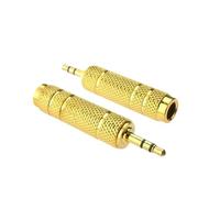 Set di 2 adattatori per chitarra elettrica - Cavo di collegamento interfaccia per frequenza audio, compatibile con microfono, cuffie e chitarra