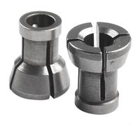 Set di 2 adattatori per mandrini a pinza di grado professionale, compatibili con varie macchine di rifilatura (2 pezzi 6,35 x 16,5)