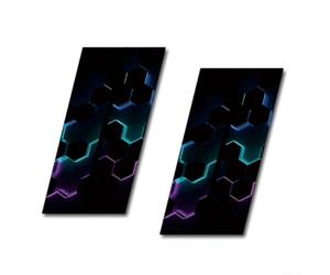 Set di 2 adesivi impermeabili per pilastro B per auto (C)