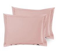 Set Di 2 Albergo Stile Morbido Pillow Shams, Doppio Spazzolato Microfibra Cover