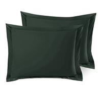 Set Di 2 Albergo Stile Morbido Pillow Shams, Doppio Spazzolato Microfibra Cover