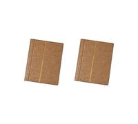 Set di 2 album per francobolli, 10 fogli (20 pagine) forniture espositore amici collezionisti marrone