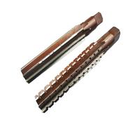 Set di 2 alesatori a gambo conico a mano dritti (fini e grezzi) for legno metallo(MT2 R F 2PCS)