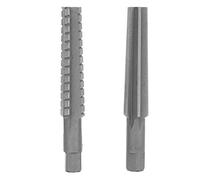 Set di 2 alesatori conico in HSS MT2, utensile per alesatura su macchine con taglienti fini e grossolani, alesatore a gambo diritto per trapani e fresatrici, finitura di precisione