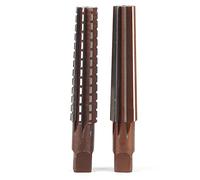 Set di 2 alesatori HSS MT3 con cono, fini e grossolani; alesatore per macchine con gambo diritto; strumento di finitura ad alta precisione H7 per forature e fresatrici, adatto per