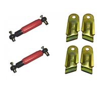 Set di 2 ammortizzatori AL-KO Octagon per asse di traino rosso + 2 supporti