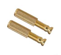 Set di 2 ancoraggi per tremolo per chitarra elettrica, struttura in metallo, per montaggio con sistema vibrato stile Fender (oro)