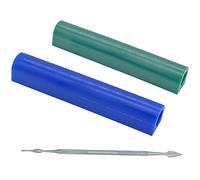 Set di 2 anelli di cera per realizzare anelli, cera persa per modellazione dura, per gioielli, anelli e anelli con strumento per intaglio della cera (T150)