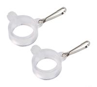 Set di 2 anelli di montaggio per asta della bandiera con clip per pali di diametro da 2,5 cm, design anti avvolgimento impedisce la torsione della bandiera intorno al palo