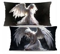 Set di 2 Angelo Lino Copricuscini Rettangolari 30x50cm F-818