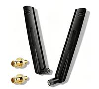 Set di 2 Antenne 5G LTE 18dBi per Router WLAN e Modem SMA TS9 | Copertura a 360 Gradi, Banda 600-6000 MHz, Compatibili 3G 4G GSM, Montaggio Senza Attrezzi, per IoT