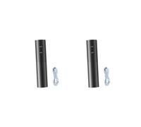 Set di 2 apribottiglie elettrico per casa, bar, feste, San Valentino, cavatappi automatico, nero, 4,5 x 20 cm