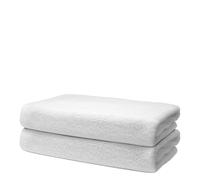 Set di 2 Asciugamani Bagno 70x140 cm | Grande Telo da Doccia e Bagno | 100% Cotone | Spugna Morbido e Assorbente | 500g/m2 | Hotel e B&B | Oeko-TEX | Ôhm | Bianco