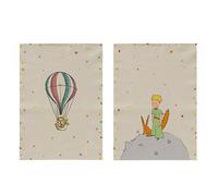 Set di 2 asciugamani da cucina Kiub Le Petit Prince 100% cotone (70x50 cm)