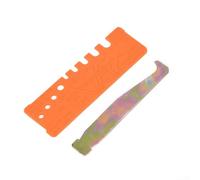 Set di 2 attrezzi per catena per motosega con calibro QuickCheck per limare i controlli dell'angolo e la pulizia delle scanalature della barra per la rimozione dei detriti