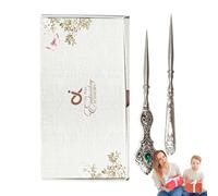 Set di 2 attrezzi per punteruolo, in acciaio inox, per cucire e cucire