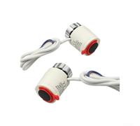 Set di 2 attuatori per riscaldamento a pavimento, senza corrente, chiuso, 1 W, attuatore di riscaldamento, M30 x 5, alloggiamento in plastica, attuatore elettrico per termostato ambiente, forza di