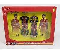 Set Di 2 Auto Ferrari Scuderia SF-24 Leclerc #16 E Sainz #55 1:43 Bburago 36856