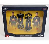 Set Di 2 Auto Red Bull RB20 Verstappen #1 E Perez #11 Scala 1:43 Bburago 38099