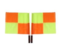 Set Di 2 Bandiere Per I Giudici Di Linea E Pallavolo - Bandiere Di Arbitro Per Pallavolo | Mango Ergonomico Per La Di Allenamento Del Calcio Nelle Partite | Arancione E Giallo,
