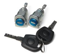 Set di 2 barilotti completi per porta anteriore sinistra e destra con chiavi compatibili per VW Bora Fox Golf 4 Jetta Multivan Polo Transporter Octavia Fabia Arosa 1U0837168