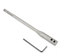 Set di 2 barre di estensione per punte da trapano, 150 mm, 300 mm, con codolo esagonale, con kit di chiavi e accessori per utensili elettrici (150 mm)