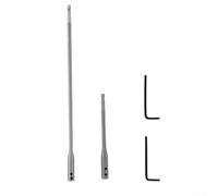 Set di 2 barre di estensione per punte da trapano con gambo esagonale e chiave per utensili elettrici con sperone, punte alesatrici e punta filettata per precisione