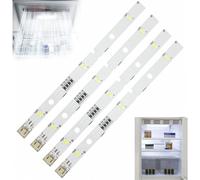 Set di 2 barre luminose a LED per frigorifero, 16 cm, luce bianca fredda, facili da installare, illuminazione a LED trasparente e durevole p