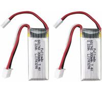 YUNIQUE GREEN-CLEAN-POWER - Set 2 Batterie Litio 7.4V 300mAh per WLToys F959, XK A600 | Compatibilità Estesa con RC Aereo | Prestazioni Prolungate, Silver