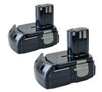 Set di 2 batterie compatibili con Hitachi BCL1830 BCL1815 BCL1820 BCL1825 BCL1830 BCL1840 C6DC C6DD C18DL DH18DL G18DL agli ioni di litio 18V 3000mAh