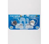 Set di 2 batterie per orologio Renata 384, 1,55 V, SR41SW + Quzo Belgian Chocolate - Batterie ufficiali Renata Watch