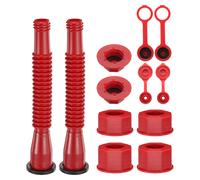 Set di 2 Beccucci per Taniche Gas Adatto a 1/2/5/10 Gal Rosso