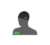 Set di 2 berretti da casco in cotone Oxford nero