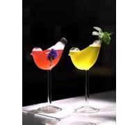 Set di 2 Bicchieri da Cocktail a Forma di Uccello, Bicchiere da Vino Unico a Forma di Uccello da 120 Ml, Bicchiere da Cocktail con Design a Forma di Uccello, Bicchiere da Vino Trasparente Bicchiere da