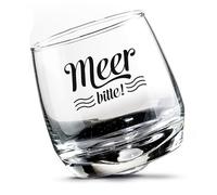 Set di 2 bicchieri da whisky, bicchieri da rum, vetro oscillante, vetro girevole in confezione regalo altezza 8,5 cm diametro 7,5 cm 200 ml