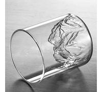 Set di 2 Bicchieri da Whisky Giapponesi in Cristallo di Montagna - 200 Ml e 300 Ml - Tazza per Osservazione del Monte Fuji - Per Cocktail, Gin, Rum, Cognac (#1)